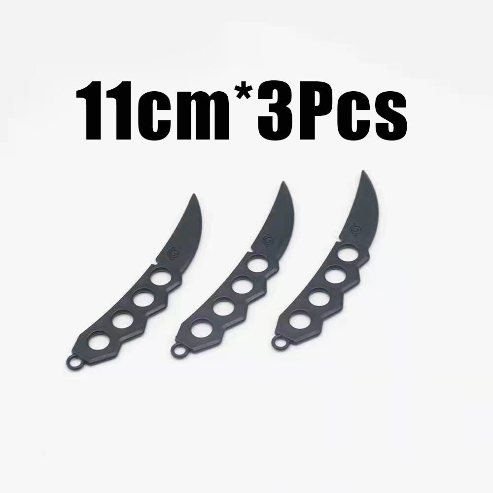 3pcs set Naruto Shippuden Kunai Model Anime Uchiha Itachi Knives Shuriken Cosplay Props Cool Stuff Weapons 3 - Anime Knife