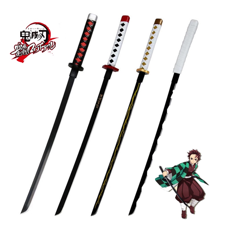 40cm Anime Cosplay Sword Demon Slayer Sword PVC Ninja Knife Tanjirou Inosuke Zenitsu Tomioka Children Performance 1 - Anime Knife