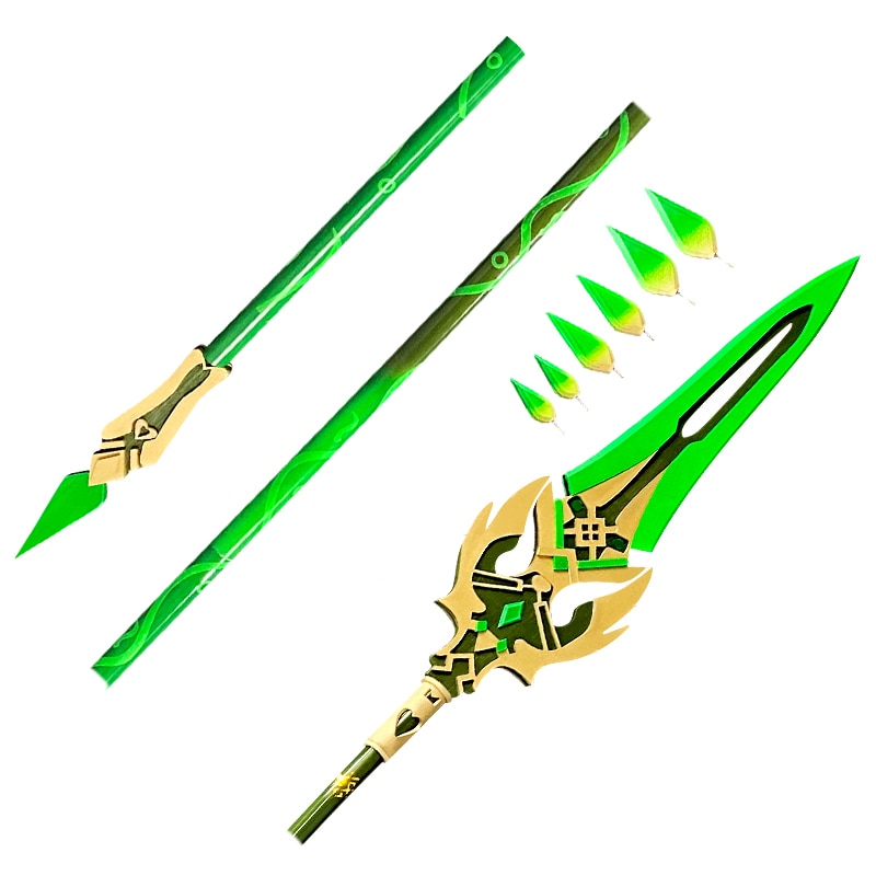 Anime Cosplay Genshin Impact Xiao Cosplay Arms Men Game Props Knife and Spear Primordial Jade Winged 1 - Anime Knife