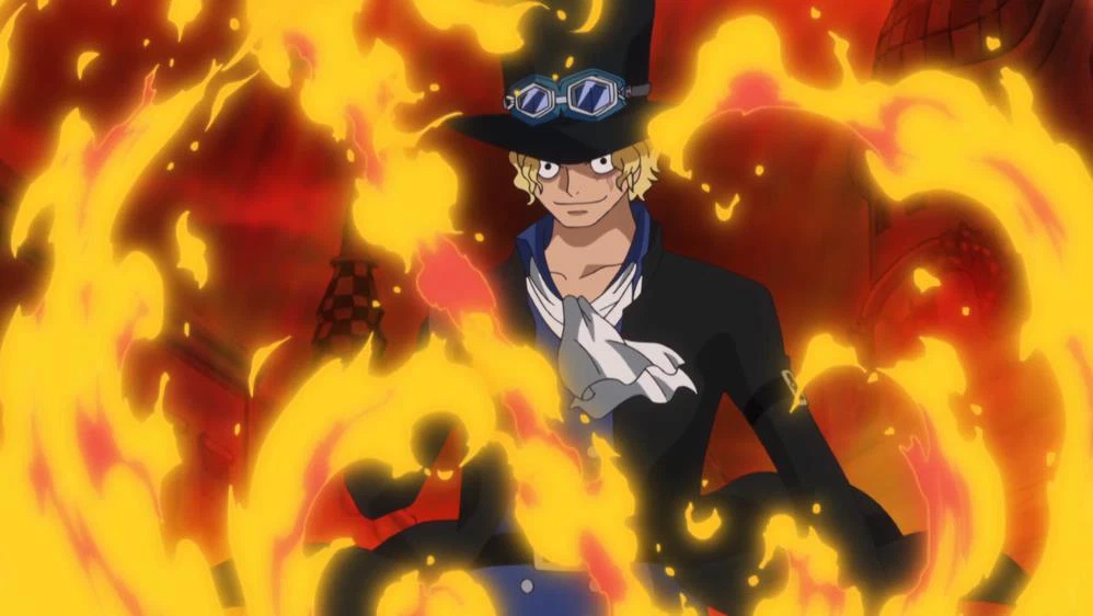 Sabo saves Luffy from Burgess 